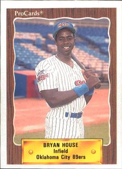 1990 ProCards #440 Bryan House Front