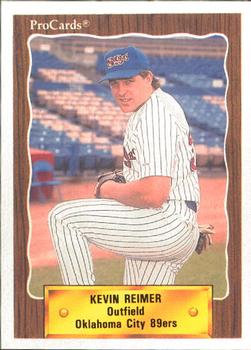 1990 ProCards #446 Kevin Reimer Front