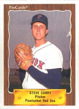 1990 ProCards #454 Steve Curry Front