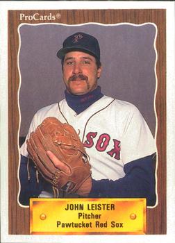 1990 ProCards #459 John Leister Front