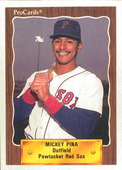 1990 ProCards #473 Mickey Pina Front