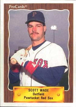 1990 ProCards #476 Scott Wade Front