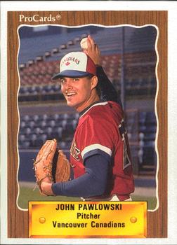 1990 ProCards #487 John Pawlowski Front