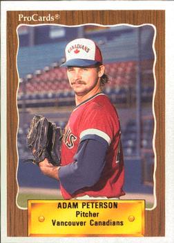1990 ProCards #488 Adam Peterson Front