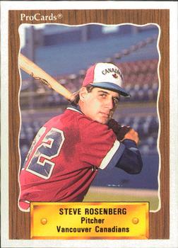 1990 ProCards #489 Steve Rosenberg Front