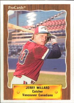 1990 ProCards #492 Jerry Willard Front