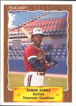 1990 ProCards #503 Ramon Sambo Front