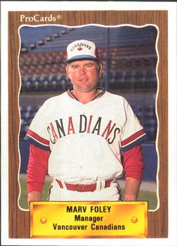 1990 ProCards #505 Marv Foley Front