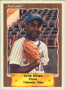 1990 ProCards #535 Kevin Brown Front