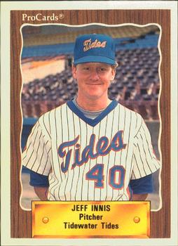 1990 ProCards #539 Jeff Innis Front