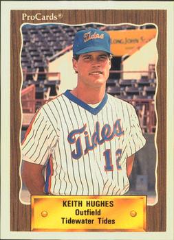 1990 ProCards #556 Keith Hughes Front