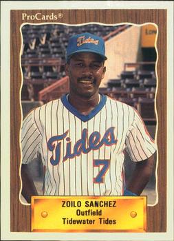 1990 ProCards #558 Zoilo Sanchez Front