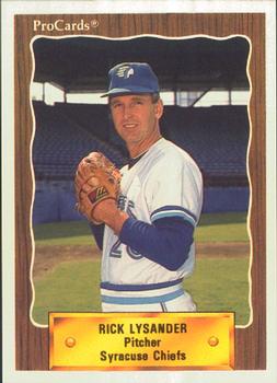 1990 ProCards #569 Rick Lysander Front