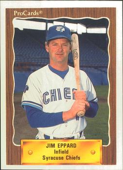 1990 ProCards #576 Jim Eppard Front