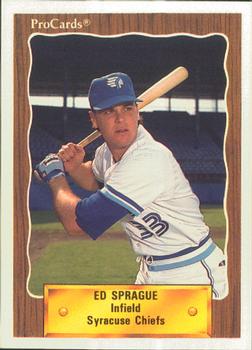 1990 ProCards #581 Ed Sprague Front