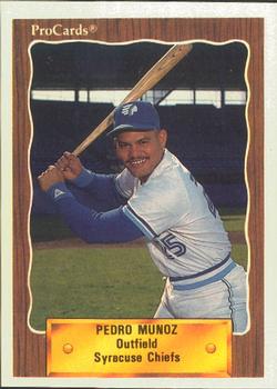 1990 ProCards #585 Pedro Munoz Front