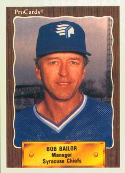 1990 ProCards #588 Bob Bailor Front