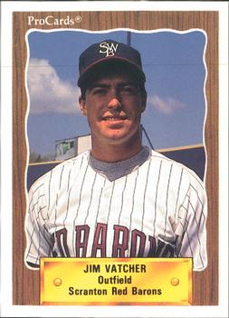 1990 ProCards #613 Jim Vatcher Front
