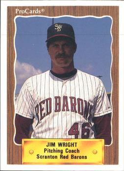 1990 ProCards #614 Jim Wright Front