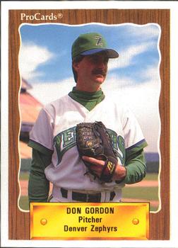 1990 ProCards #621 Don Gordon Front