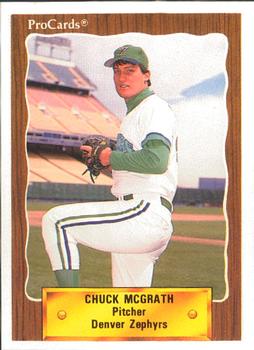 1990 ProCards #622 Chuck McGrath Front
