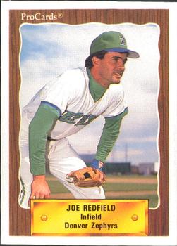 1990 ProCards #634 Joe Redfield Front