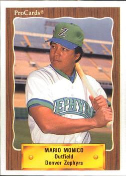 1990 ProCards #638 Mario Monico Front