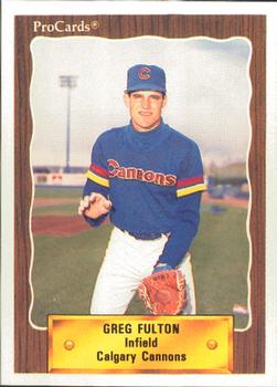 1990 ProCards #656 Greg Fulton Front