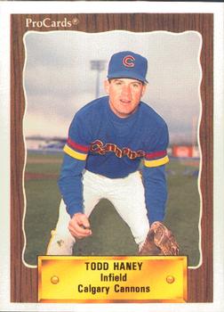 1990 ProCards #657 Todd Haney Front