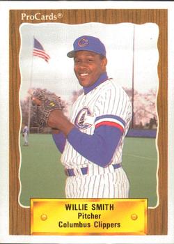 1990 ProCards #676 Willie Smith Front