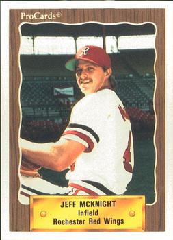 1990 ProCards #710 Jeff McKnight Front
