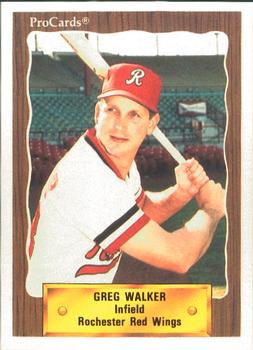 1990 ProCards #712 Greg Walker Front
