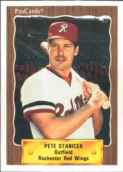 1990 ProCards #717 Pete Stanicek Front