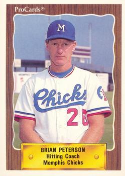 1990 ProCards #1027 Brian Peterson Front