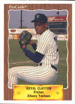 1990 ProCards #1030 Royal Clayton Front