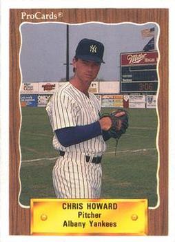 1990 ProCards #1033 Chris Howard Front