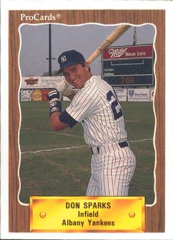1990 ProCards #1042 Don Sparks Front