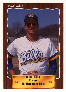 1990 ProCards #1053 Mike Goff Front