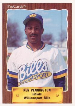 1990 ProCards #1065 Ken Pennington Front
