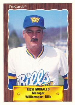 1990 ProCards #1072 Rich Morales Front