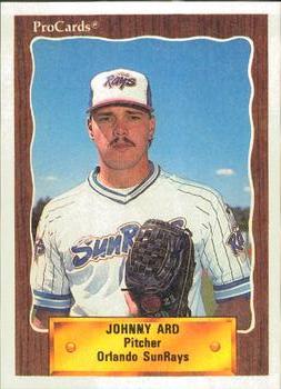 1990 ProCards #1075 Johnny Ard Front
