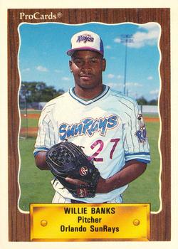 1990 ProCards #1076 Willie Banks Front