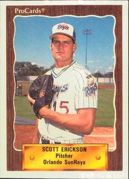 1990 ProCards #1077 Scott Erickson Front