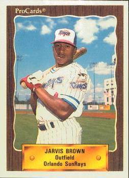 1990 ProCards #1095 Jarvis Brown Front