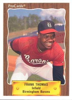 1990 ProCards #1116 Frank Thomas Front