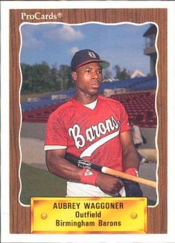 1990 ProCards #1120 Aubrey Waggoner Front