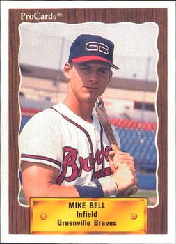 1990 ProCards #1134 Mike Bell Front