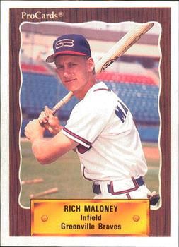 1990 ProCards #1139 Rich Maloney Front