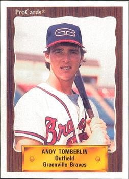 1990 ProCards #1142 Andy Tomberlin Front