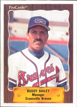 1990 ProCards #1143 Buddy Bailey Front